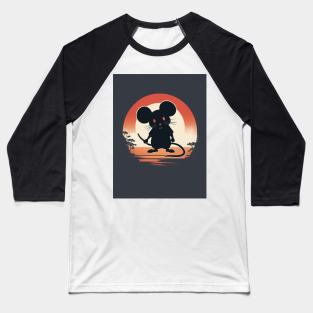 Mouse 3 - Japanese Old Vintage Baseball T-Shirt